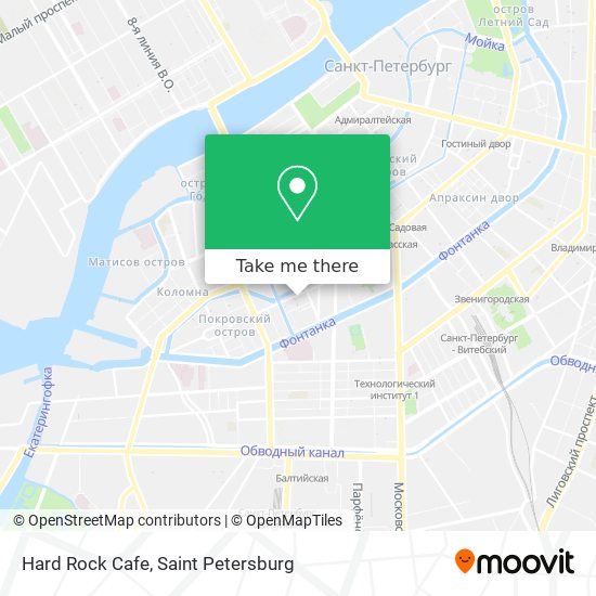 Hard Rock Cafe map