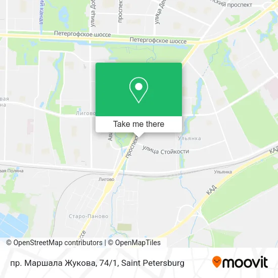 пр. Маршала Жукова, 74/1 map