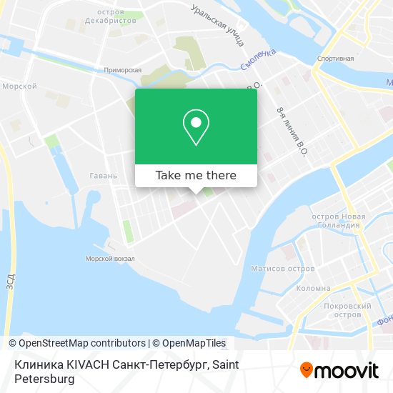 Клиника KIVACH Санкт-Петербург map
