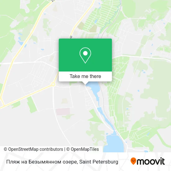Пляж на Безымянном озере map