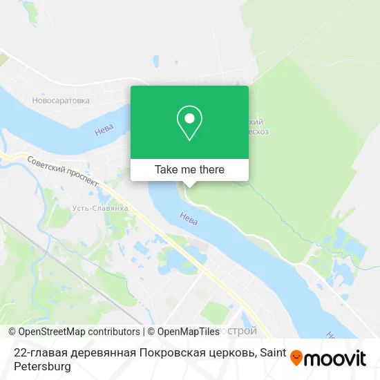 22-главая деревянная Покровская церковь map