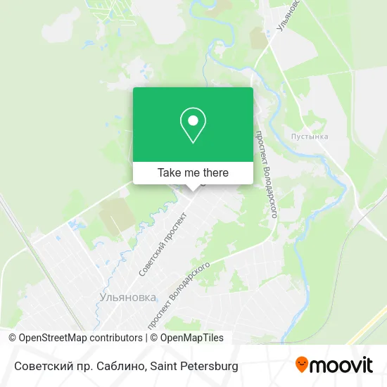 Советский пр. Саблино map