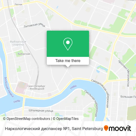 Наркологический диспансер №1 map
