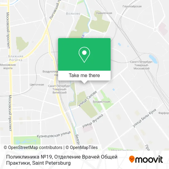 Поликлиника №19, Отделение Врачей Общей Практики map