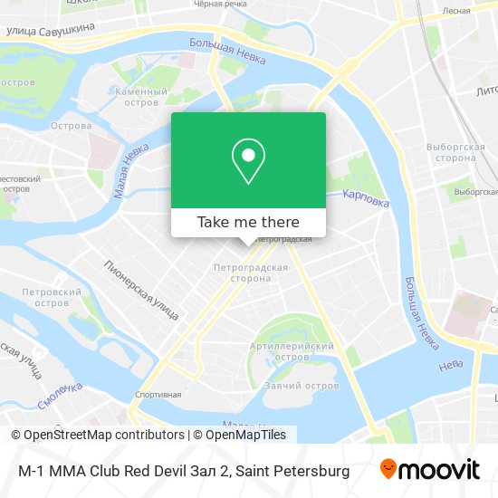 M-1 MMA Club Red Devil Зал 2 map