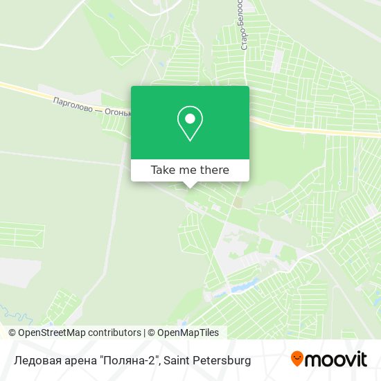 Ледовая арена  "Поляна-2" map