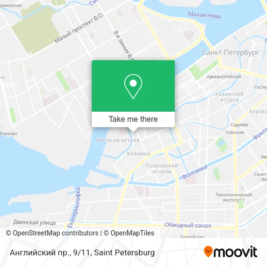 Английский пр., 9/11 map