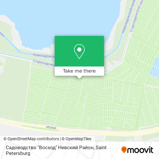 Садоводство "Восход" Невский Район map