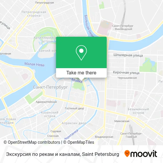 Экскурсия по рекам и каналам map