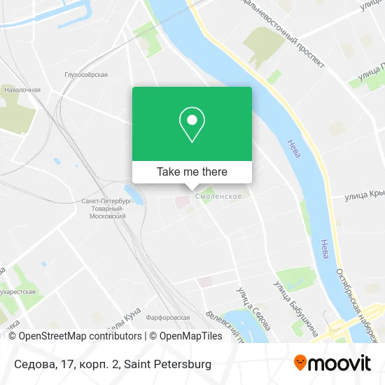 Седова, 17, корп. 2 map