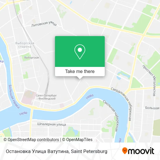 Остановка Улица Ватутина map