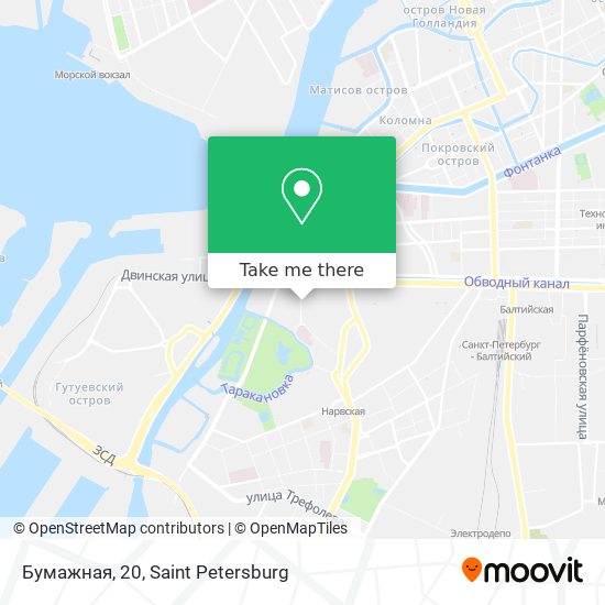 Бумажная, 20 map