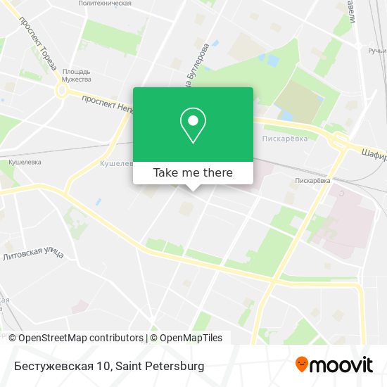 Бестужевская 10 map