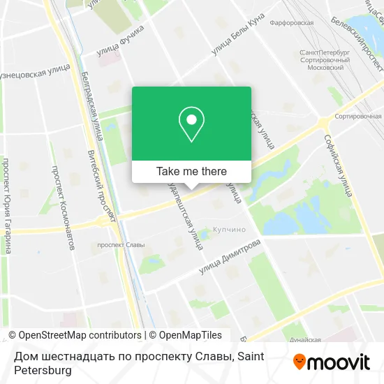 Дом шестнадцать по проспекту Славы map