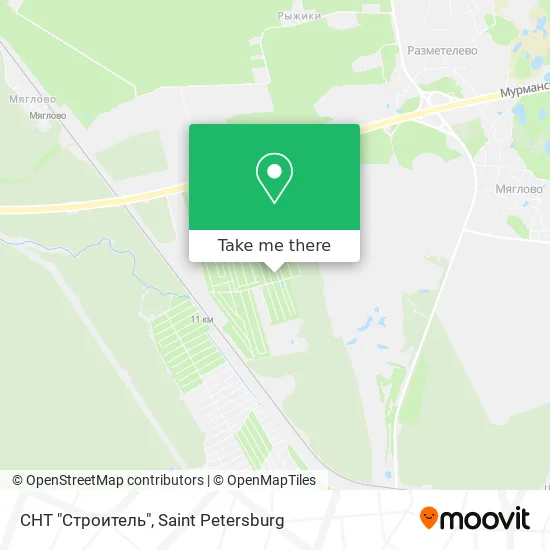 СНТ "Строитель" map