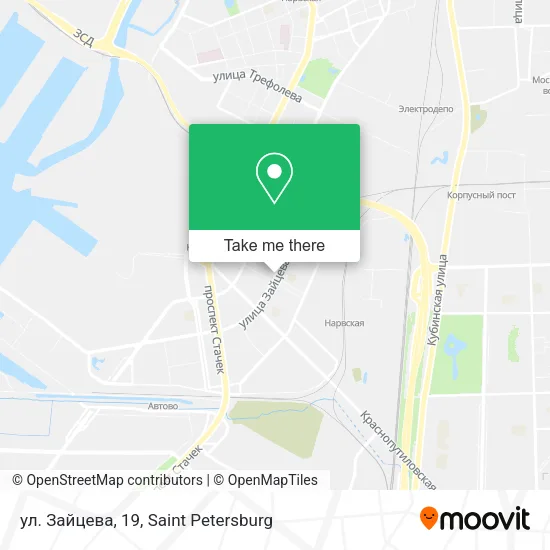 ул. Зайцева, 19 map