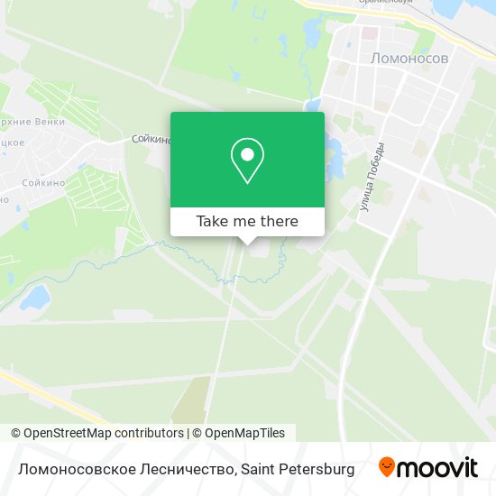 Ломоносовское Лесничество map