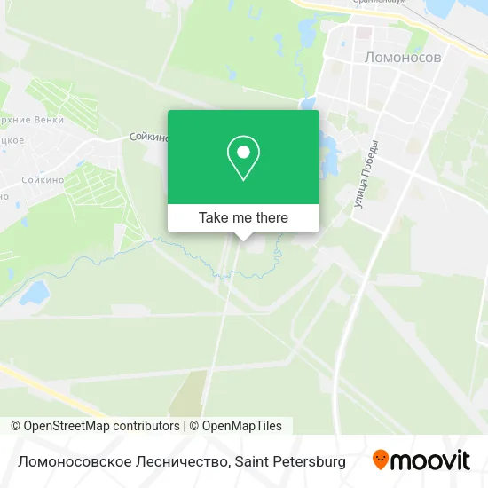 Ломоносовское Лесничество map