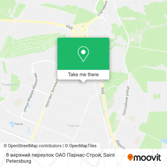 8 верхний переулок ОАО Парнас-Строй map
