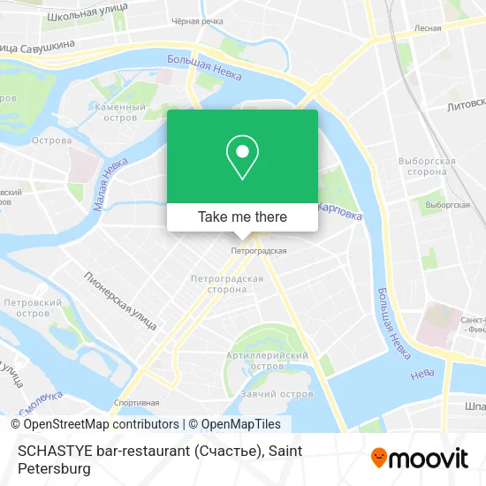 SCHASTYE bar-restaurant (Счастье) map