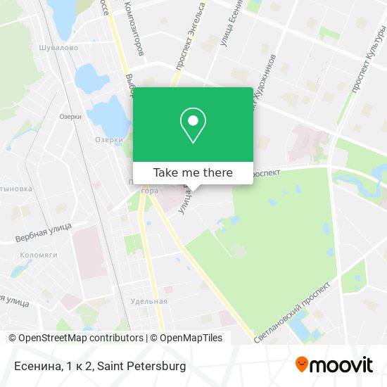 Есенина, 1 к 2 map