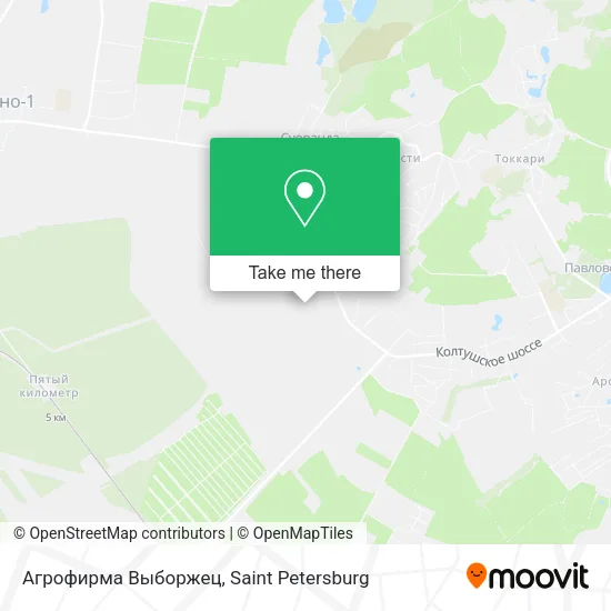 Агрофирма Выборжец map