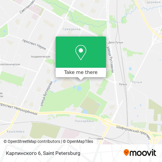 Карпинского 6 map