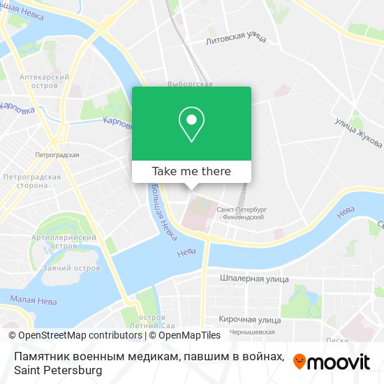 Памятник военным медикам, павшим в войнах map
