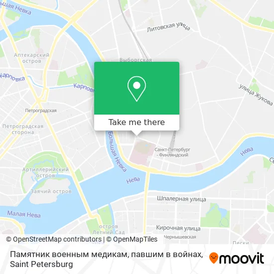Памятник военным медикам, павшим в войнах map
