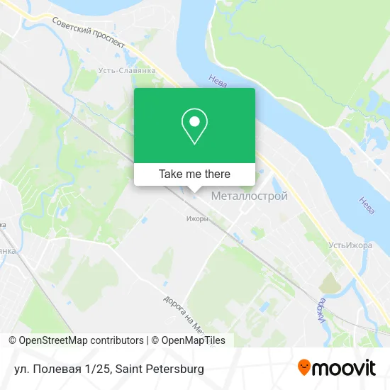 ул. Полевая 1/25 map