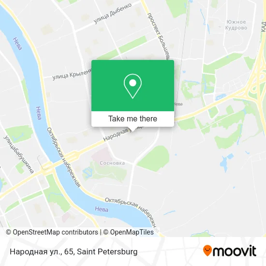 Народная ул., 65 map