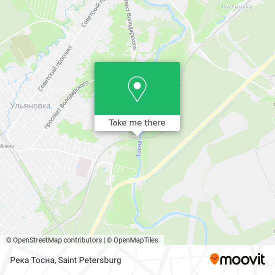 Река Тосна map