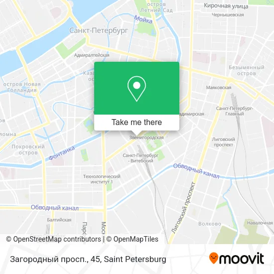 Загородный просп., 45 map