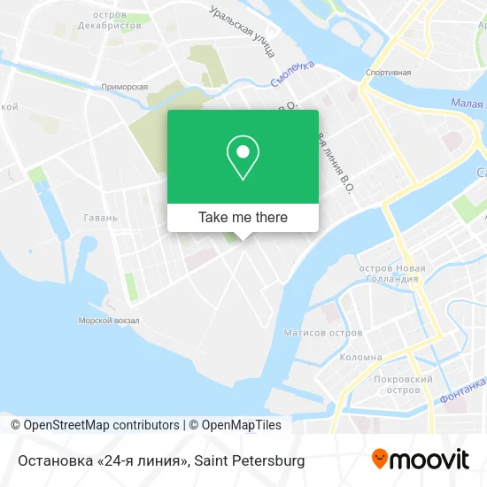 Остановка «24-я линия» map