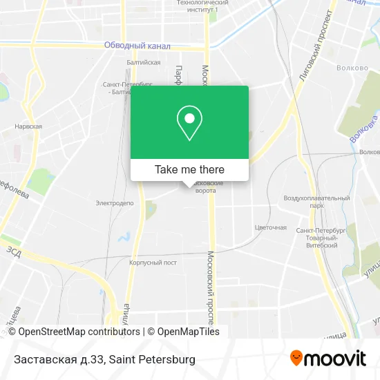 Заставская д.33 map