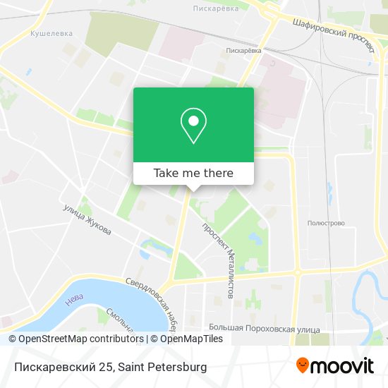 Пискаревский 25 map