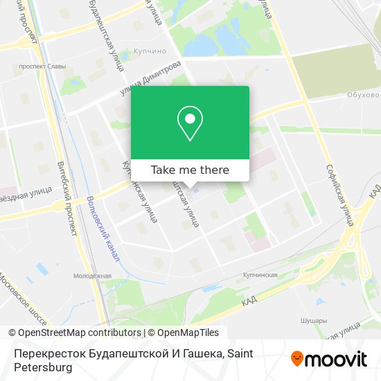 Перекресток Будапештской И Гашека map