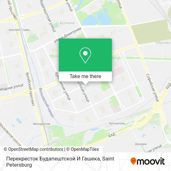 Перекресток Будапештской И Гашека map