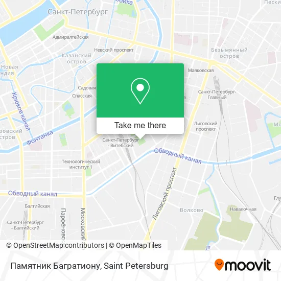 Памятник Багратиону map