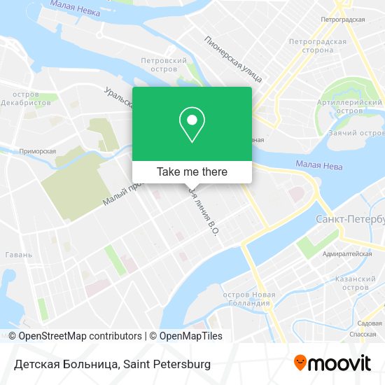 Детская Больница map