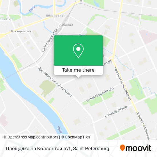 Площадка на Коллонтай 5\1 map