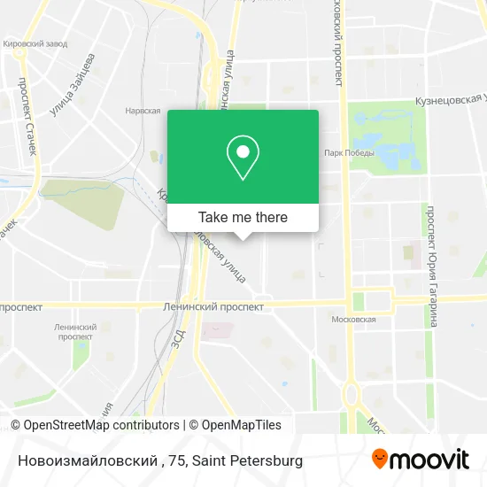 Новоизмайловский , 75 map