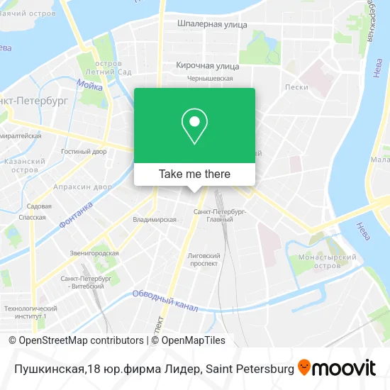 Пушкинская,18 юр.фирма Лидер map