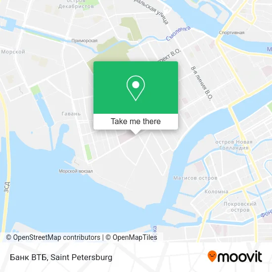 Банк ВТБ map