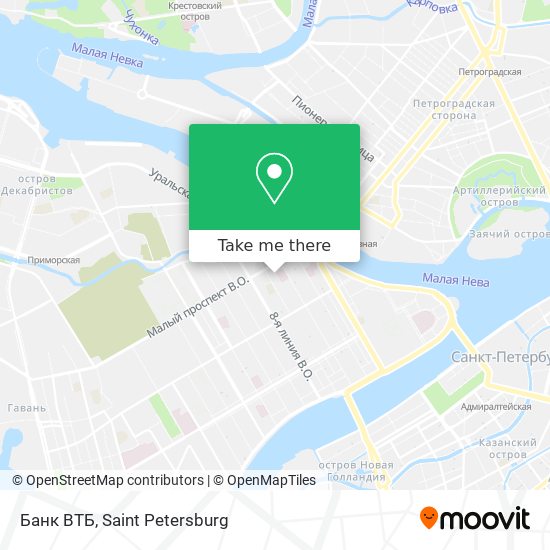 Банк ВТБ map