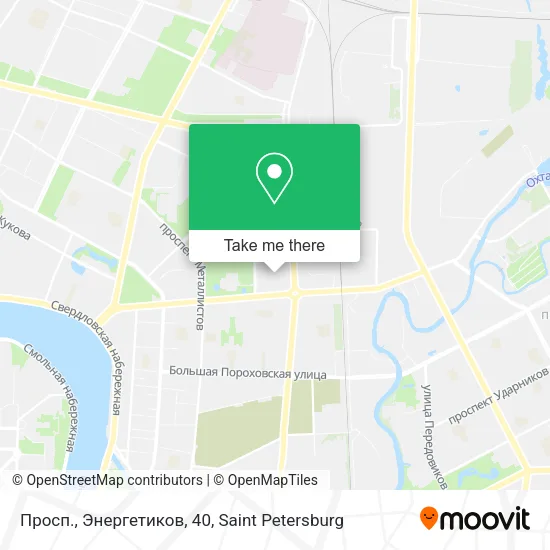 Просп., Энергетиков, 40 map