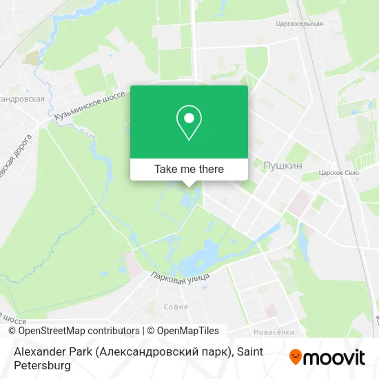 Alexander Park (Александровский парк) map