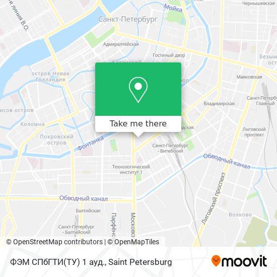 ФЭМ СПбГТИ(ТУ) 1 ауд. map
