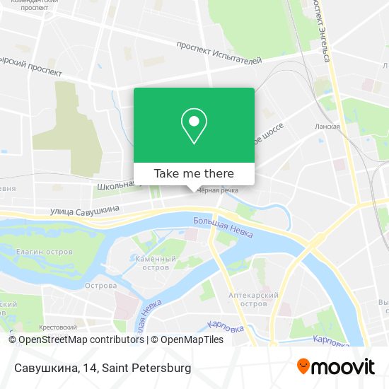 Савушкина, 14 map