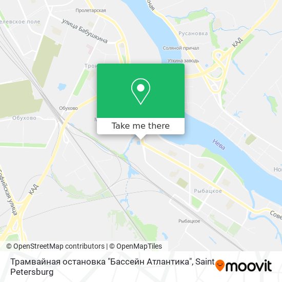 Трамвайная остановка "Бассейн Атлантика" map